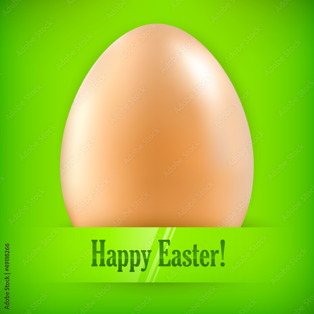 Egg on green & text Egg on green & text