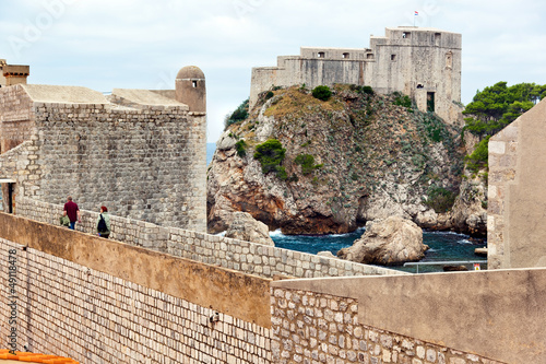 Kroatien, Dubrovnik, Stadtmauer photo