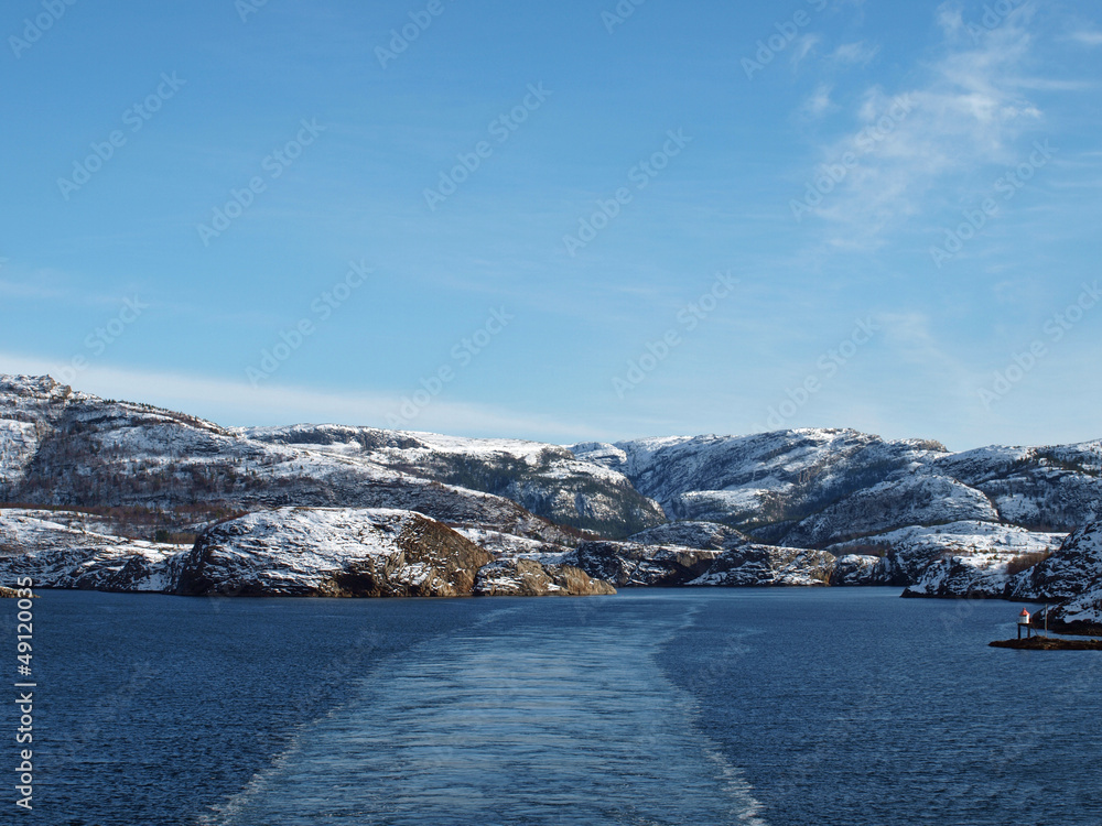 Küstenlandschaft in Norwegen Hurtigruten