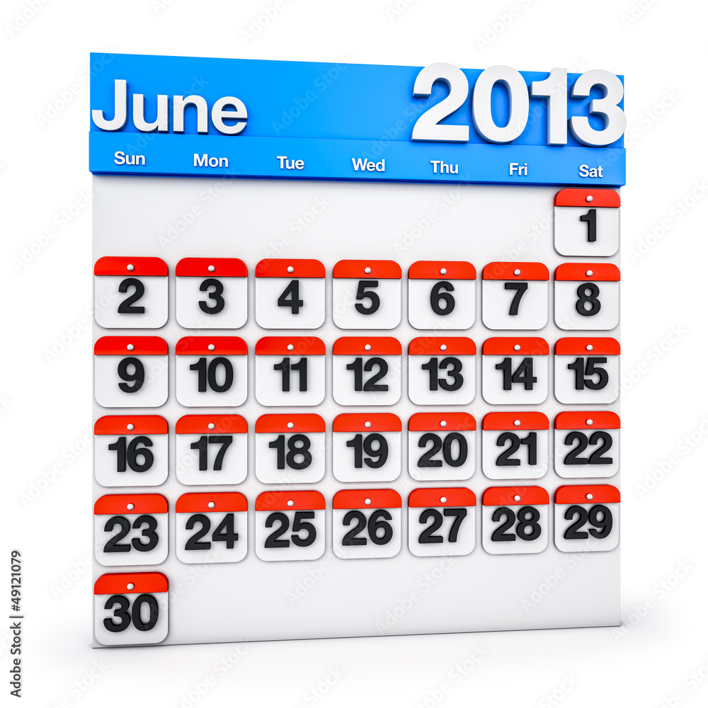 Calendar June 2013