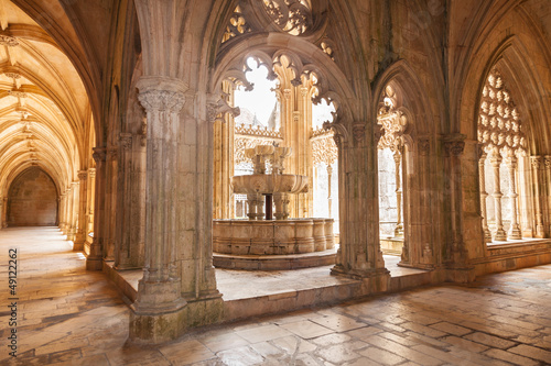 Lavatory in the Royal cloister of Batalha monastery, Portugal photo