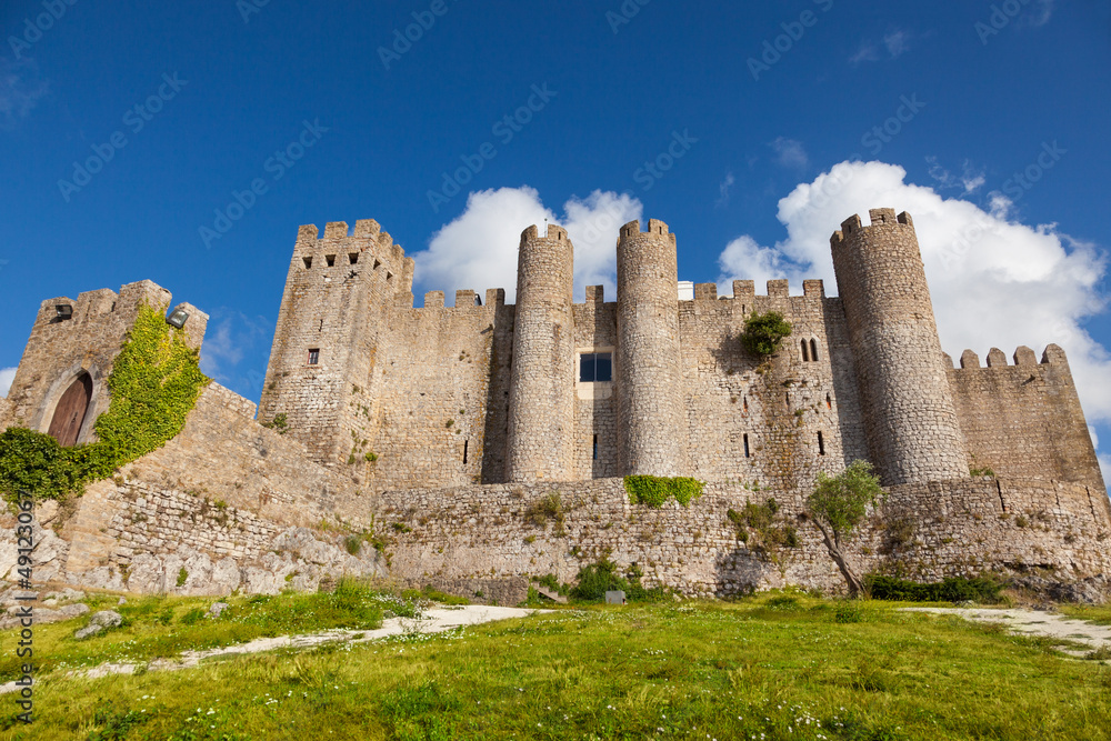 Castle of Obidos, a medieval fortified village in Portugal