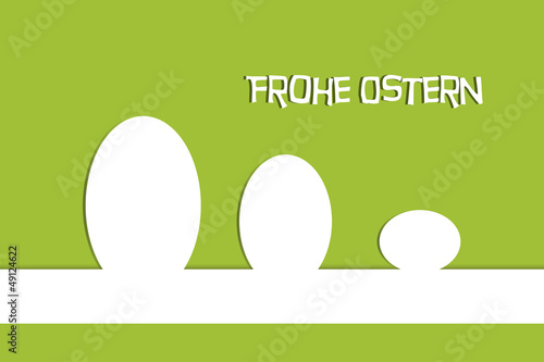 Frohe Ostern Karte