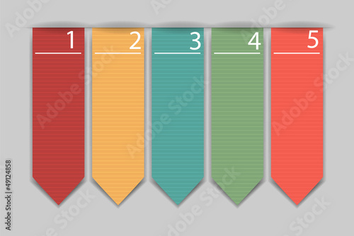 Stylish bookmarks. Vector