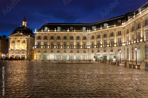 Square of the bourse, Bordeaux, Gironde, Aquitaine, France