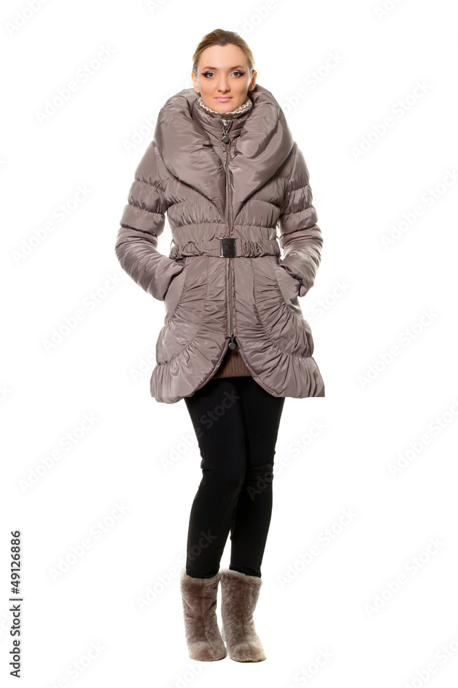 Fototapeta premium young woman in coat