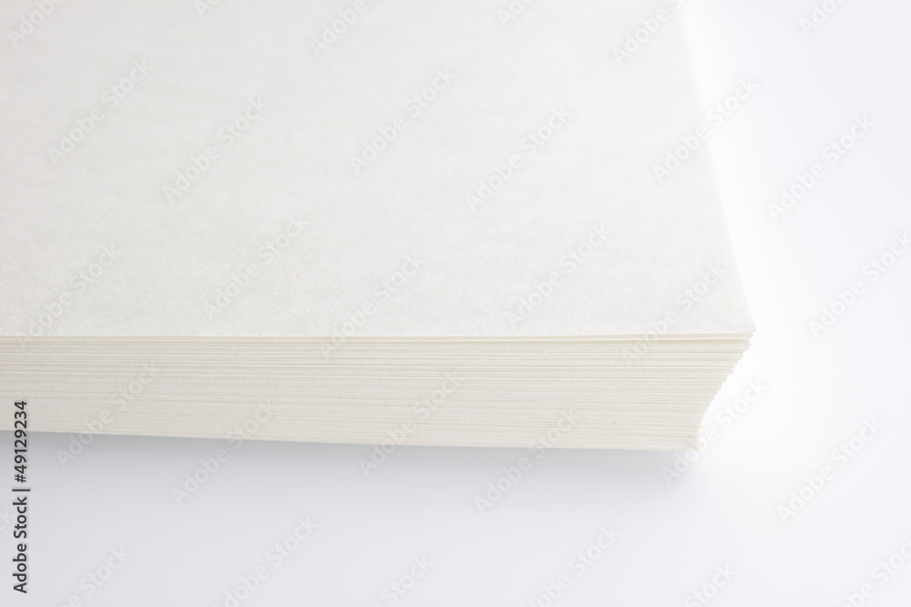 Stack printing paper isolated on white background Stack printing paper isolated on white background