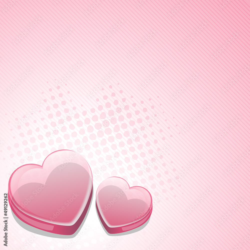 Happy Valentines Day background, gift car or greeting card with