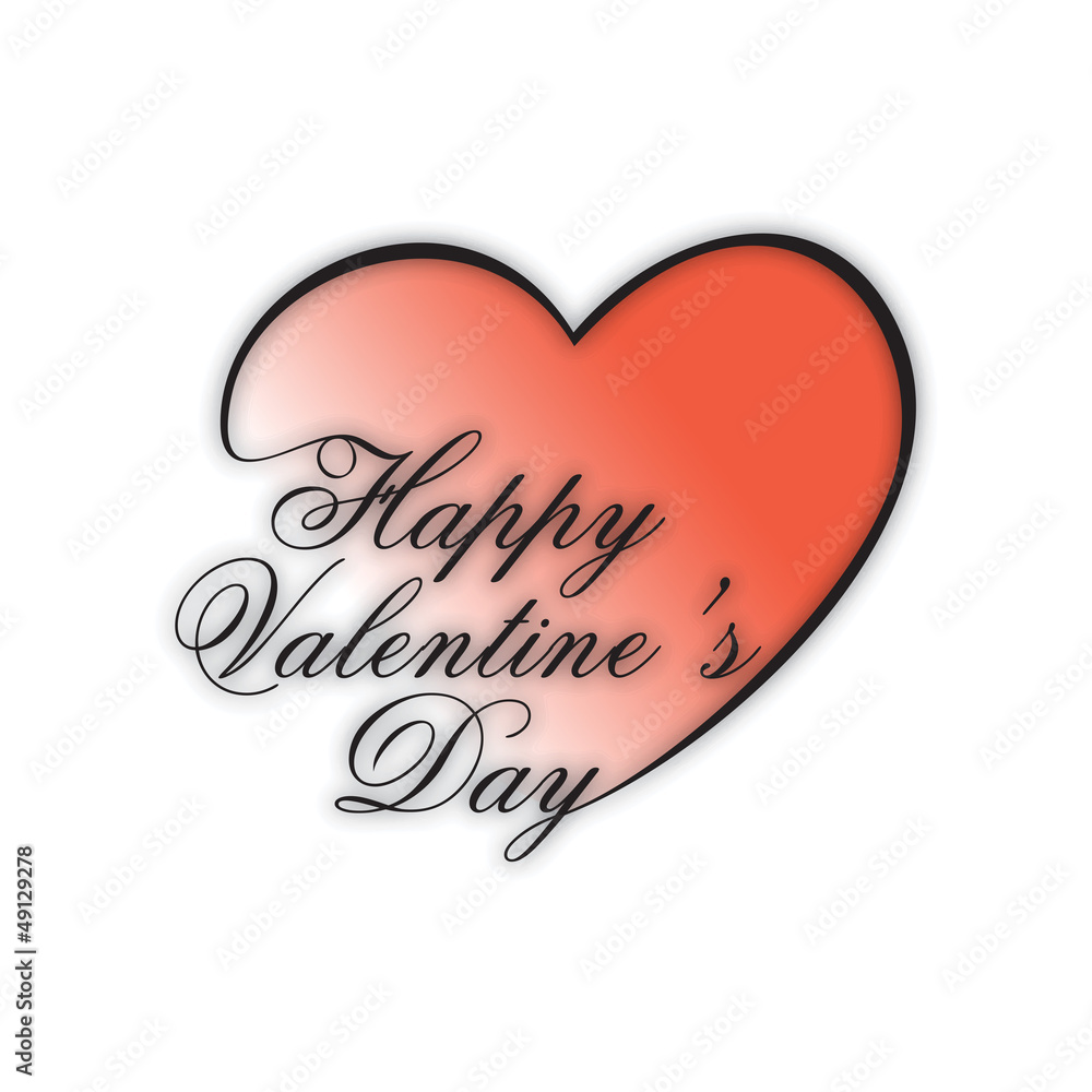Happy Valentines Day background, gift car or greeting card.