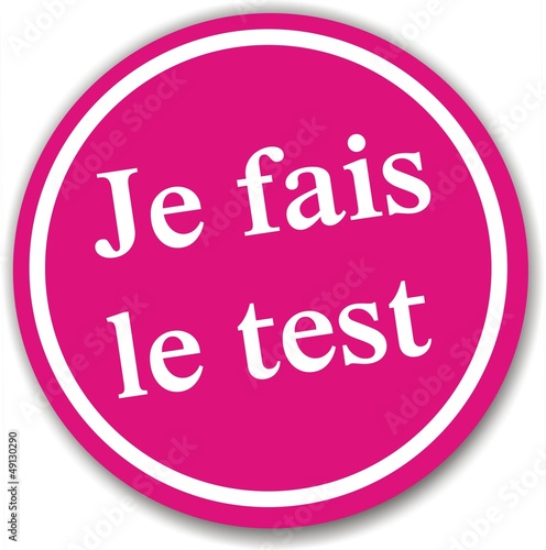 bouton je fais le test