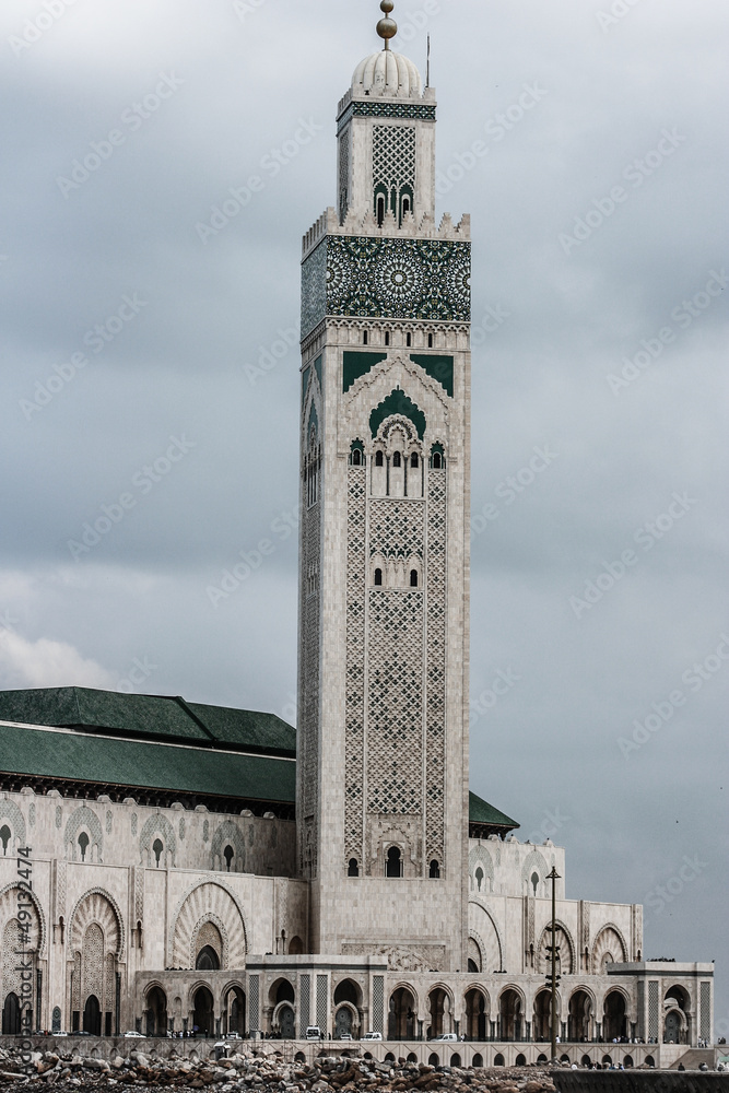Fototapeta premium The Hassan II. mosque in Casablanca, Morocco