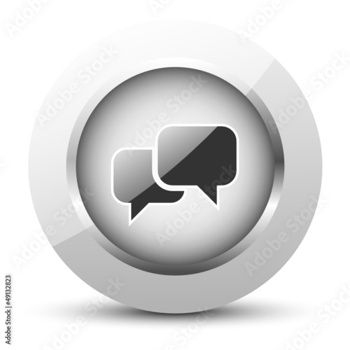 Sprechblasen Button Kugel