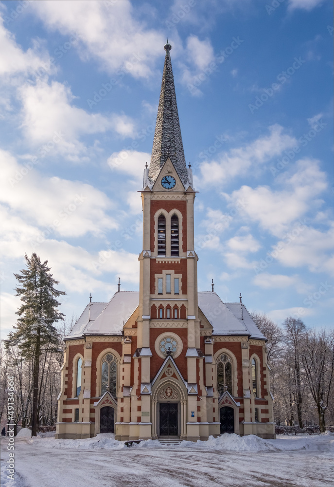 Church in wintertime