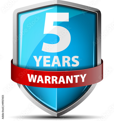 5 years warranty