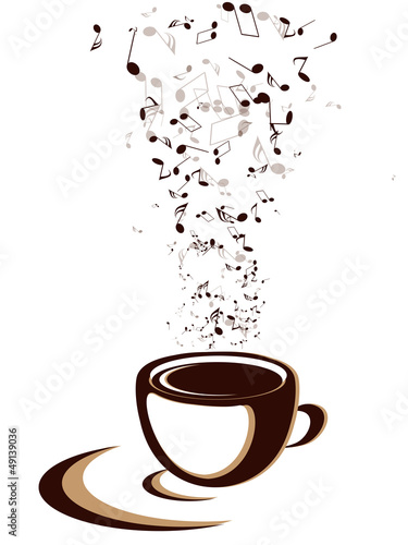coffee cup with notes
