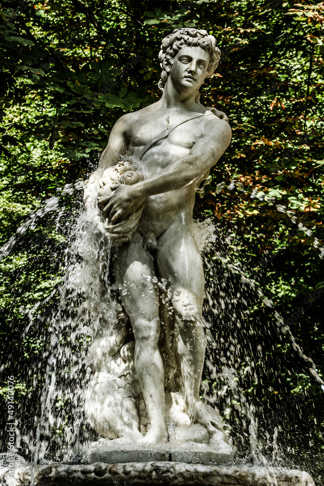 Naklejka premium Ceres fountain at Parterre garden , Aranjuez (Madrid)