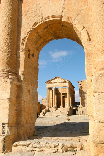 Roman ruins of Sufetula near Sbeitla, Tunisia