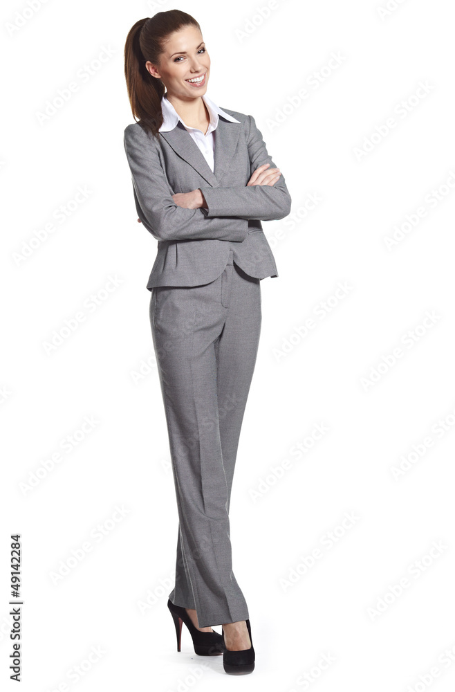 business woman, isolated on white background business woman, isolated on white background