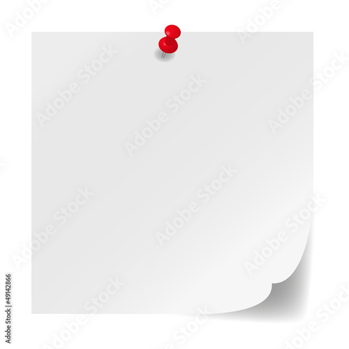 Notiz, Pin rot