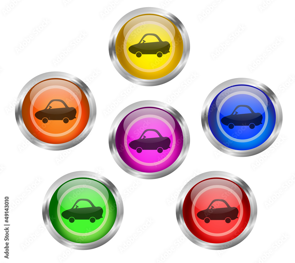 Car Icon Button Car Icon Button