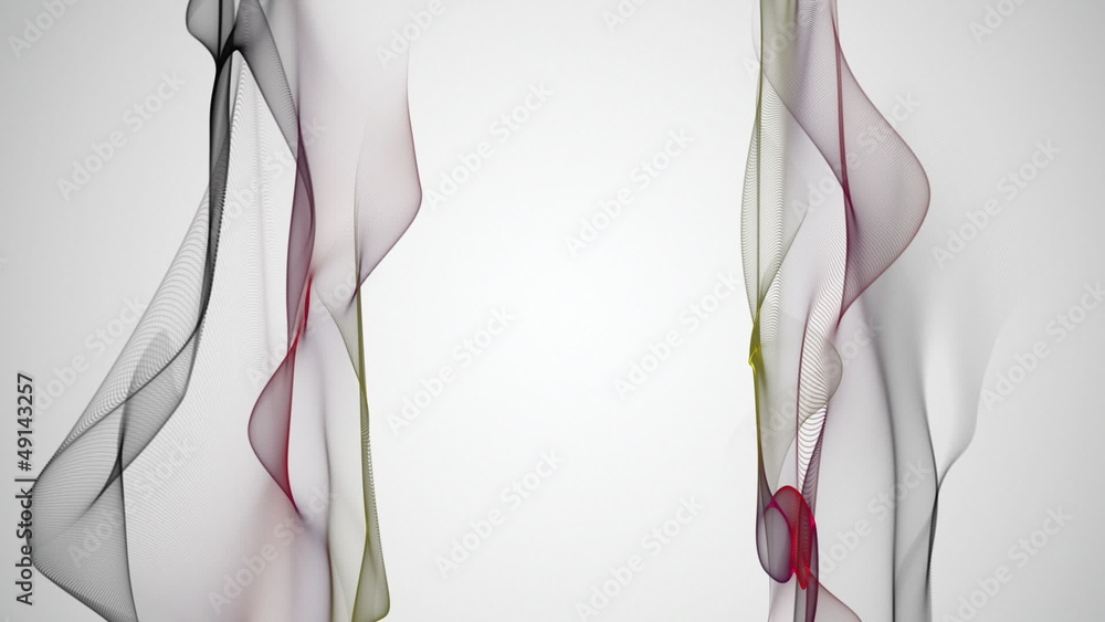 Wonderful video animation - wave object in slow motion– loop HD 1080p