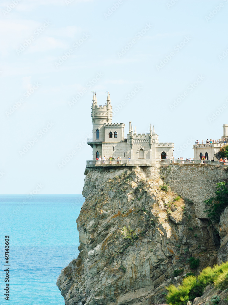Swallow's Nest Castle tower, Crimea, Ukraine