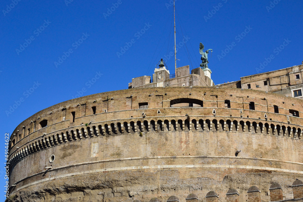 Castel Sant'Angelo vista da Piazza Pia