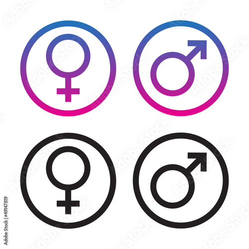 Iconse internet symboles homme femme