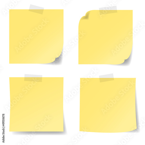 Notizzettel, gelb