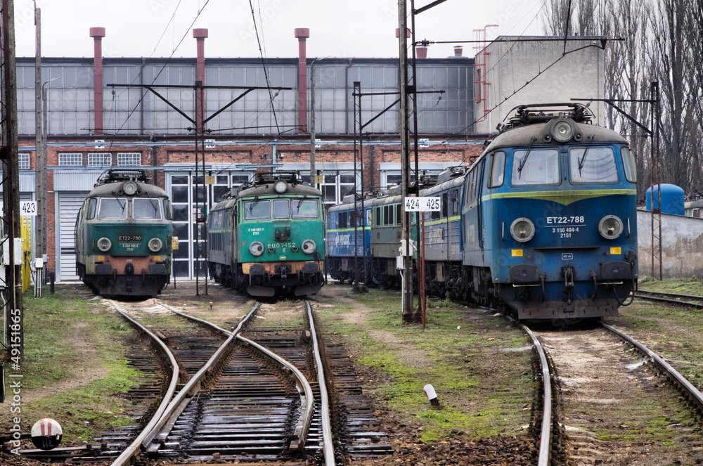 Fototapeta premium Polish cargo trains