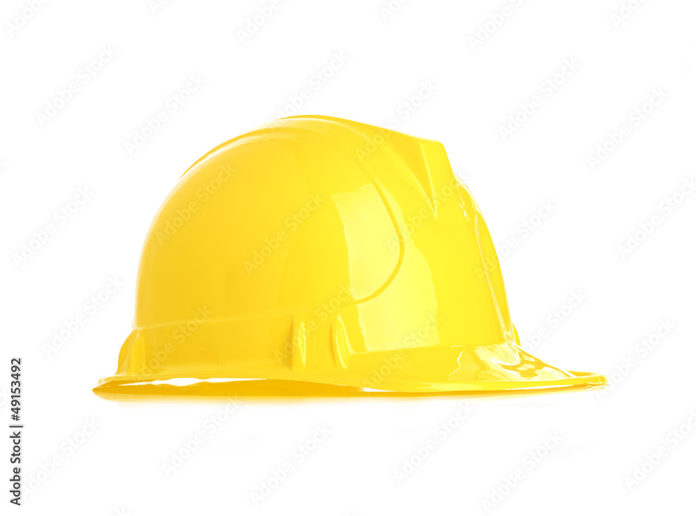 Fototapeta premium Isolated yellow helmet