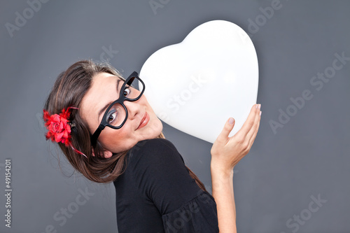 Canvas Print Loving lolita smiling