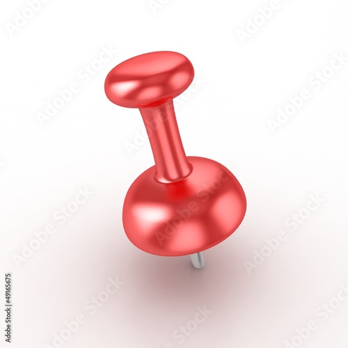 Red thumbtack