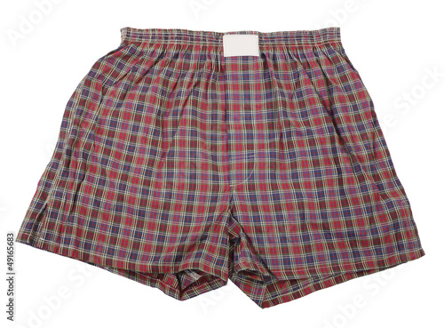 Plaid boxer shorts underwear