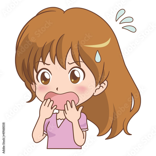 女の子/驚く