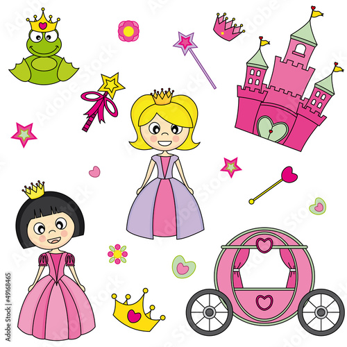 Princesas. Pegatinas habitación niña