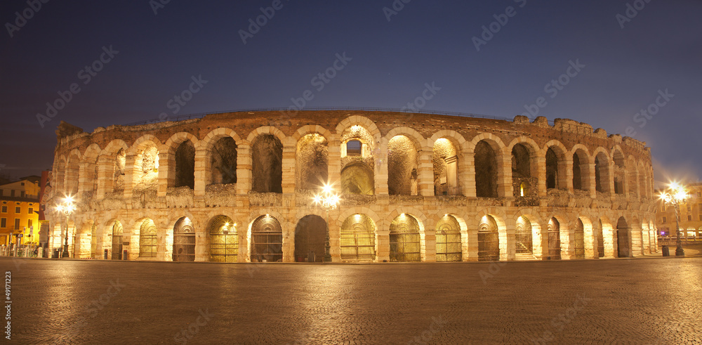 Verona - Arena in dusk