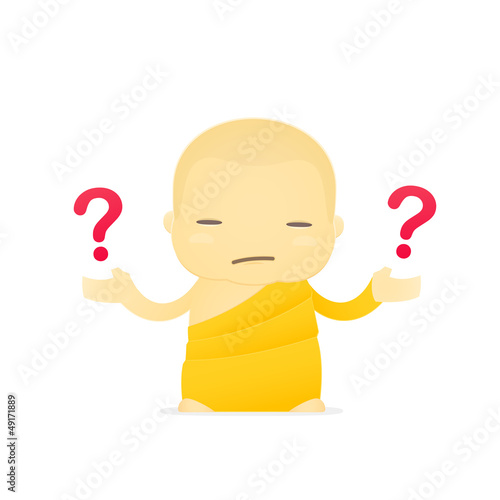 cartoon monk
