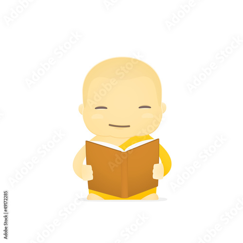 cartoon monk