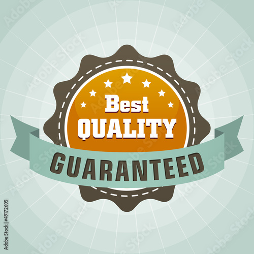 vintage best quality guaranteed label