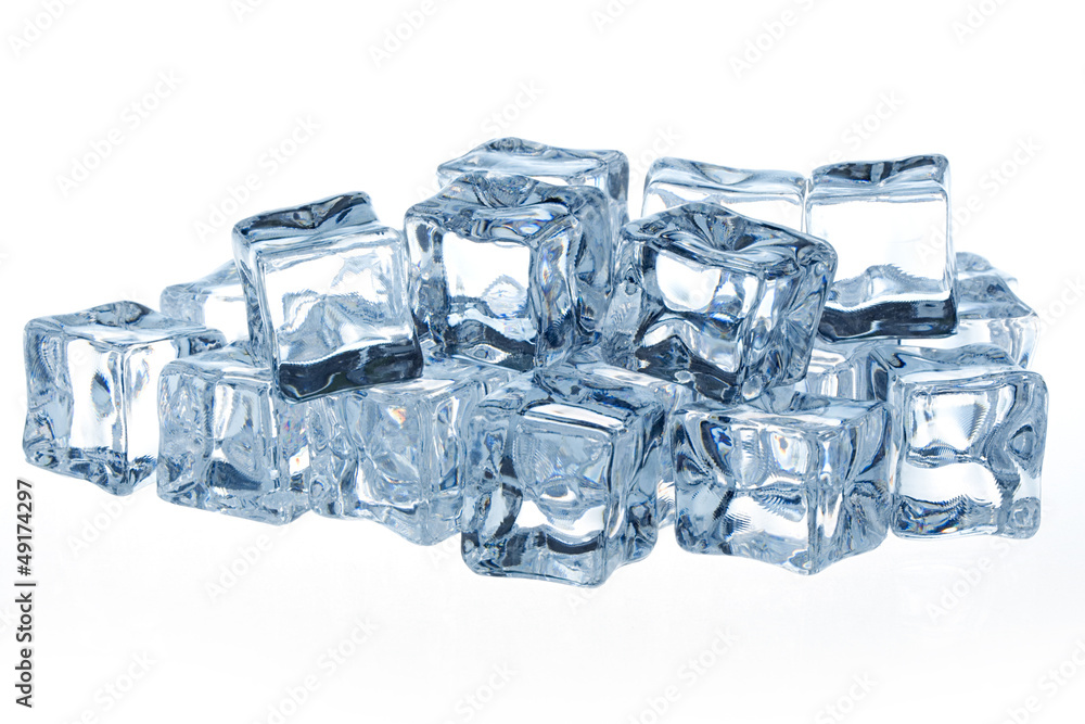Ice cubes isolated on white background Ice cubes isolated on white background