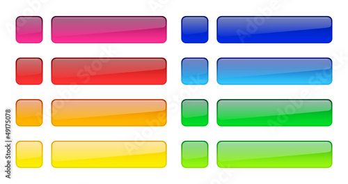 Buttons Bunt Eckig