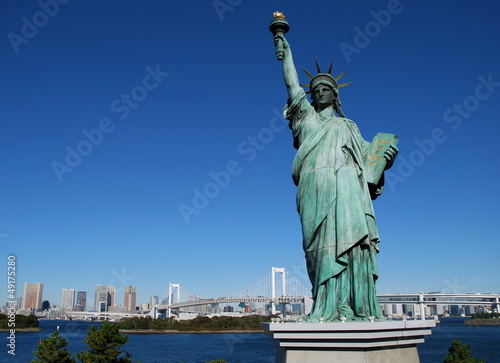 replica of Statue of Liberty  Odaiba Tokyo Japan
