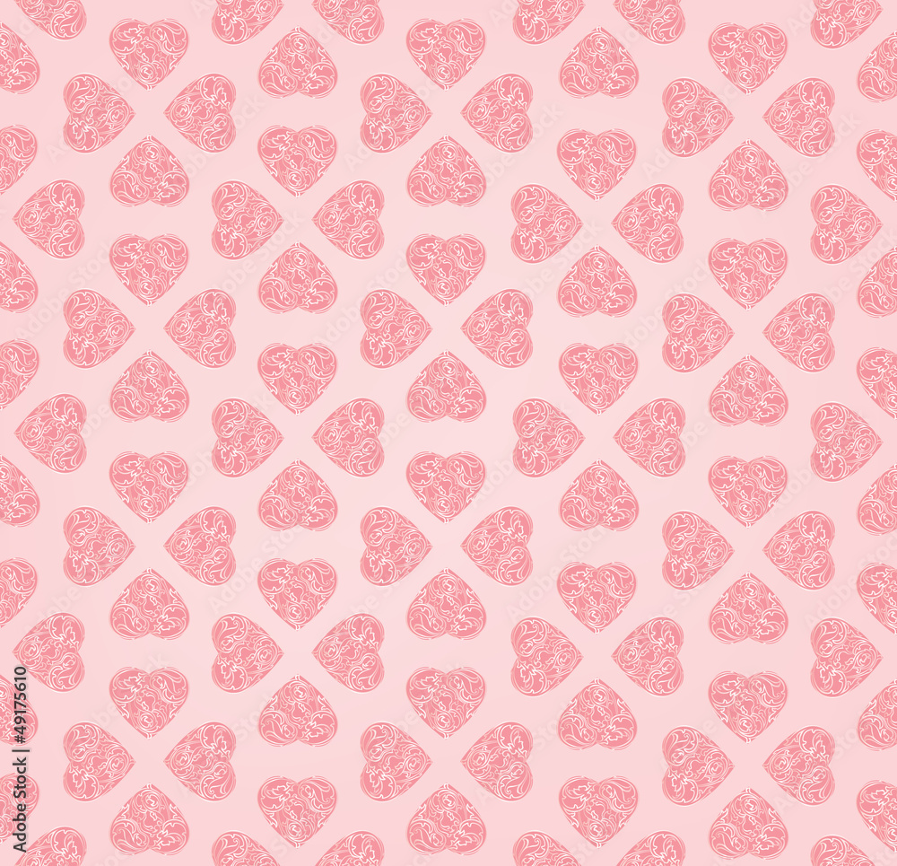 Love Hearts Seamless Background. Valentin's day pattern. Love Hearts Seamless Background. Valentin's day pattern.