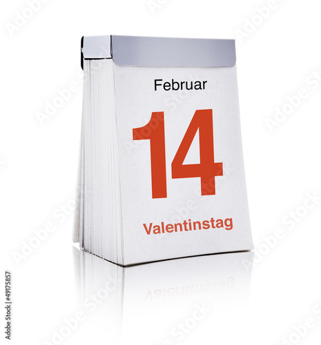 Valentinstag Kalenderblatt