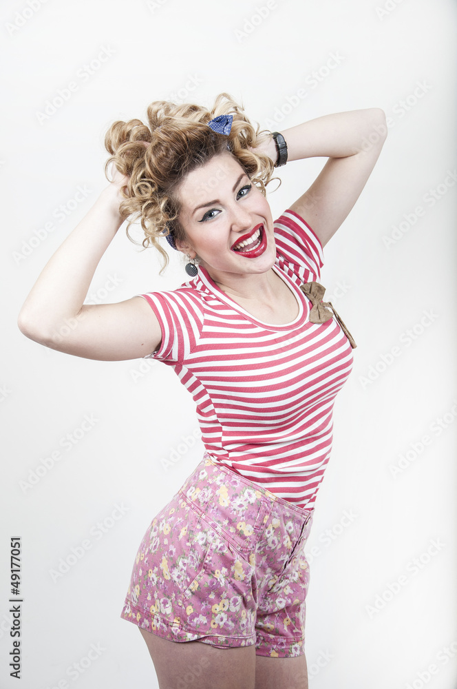 Fototapeta premium funny pin-up woman