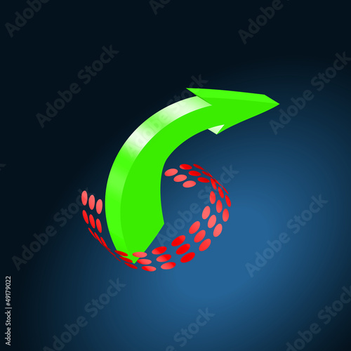 Gruener Pfeil Schleife