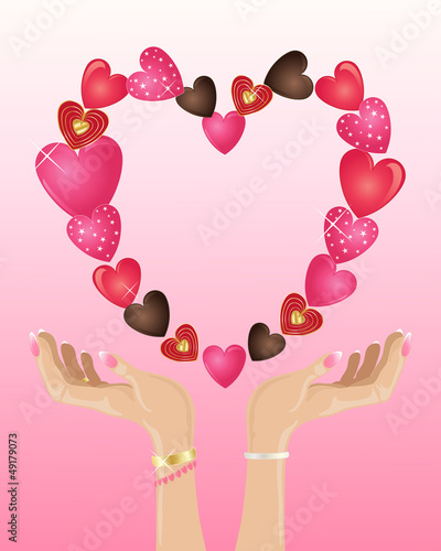 valentine hands