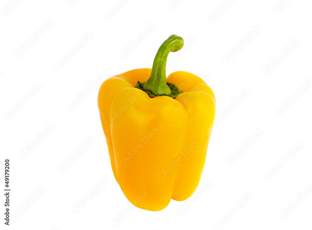 Yellow pepper isolated on a white background Yellow pepper isolated on a white background