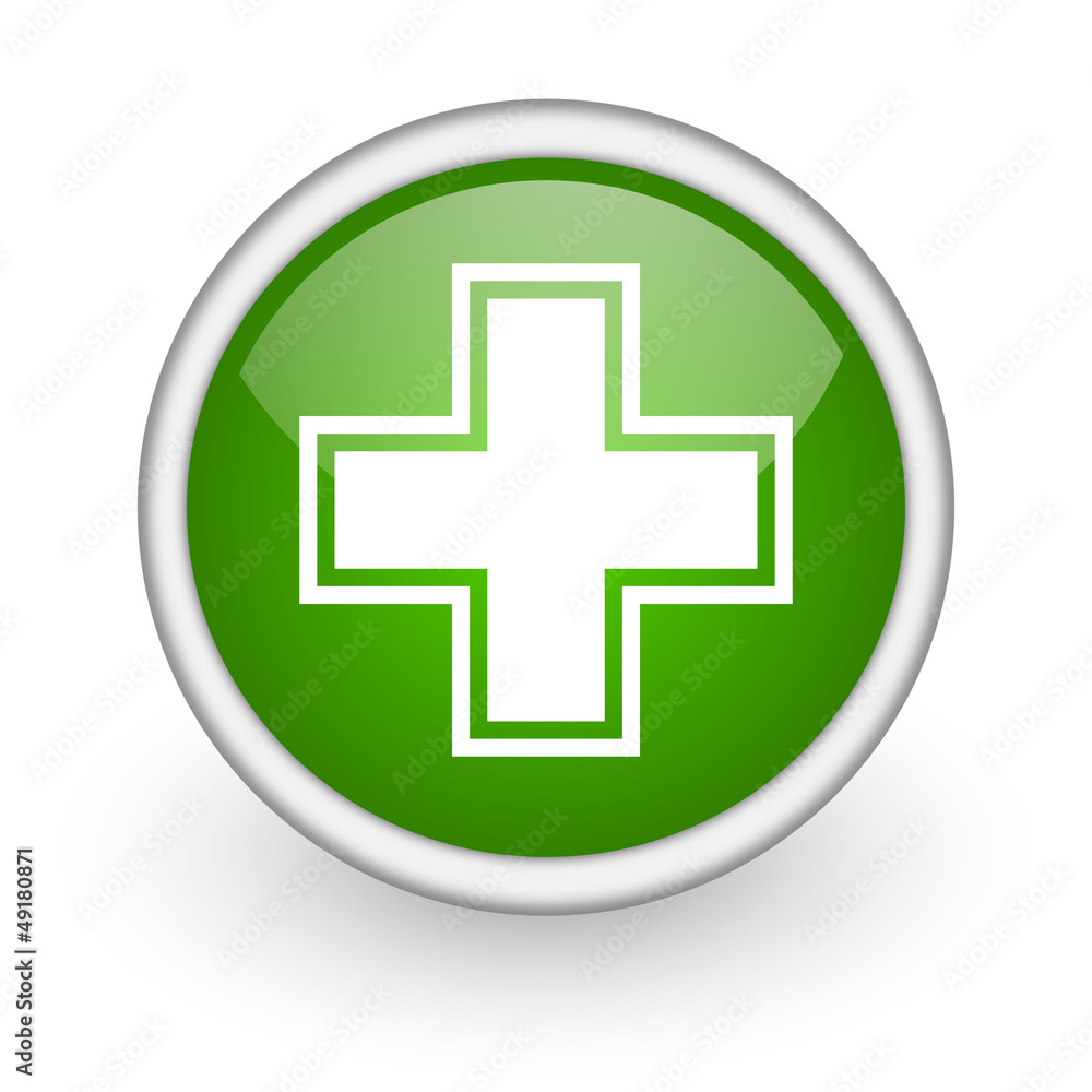 pharmacy green circle glossy web icon on white background pharmacy green circle glossy web icon on white background